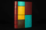 Mondrian leather journal Travelers notebook cover, a5, passport, and many more sizes